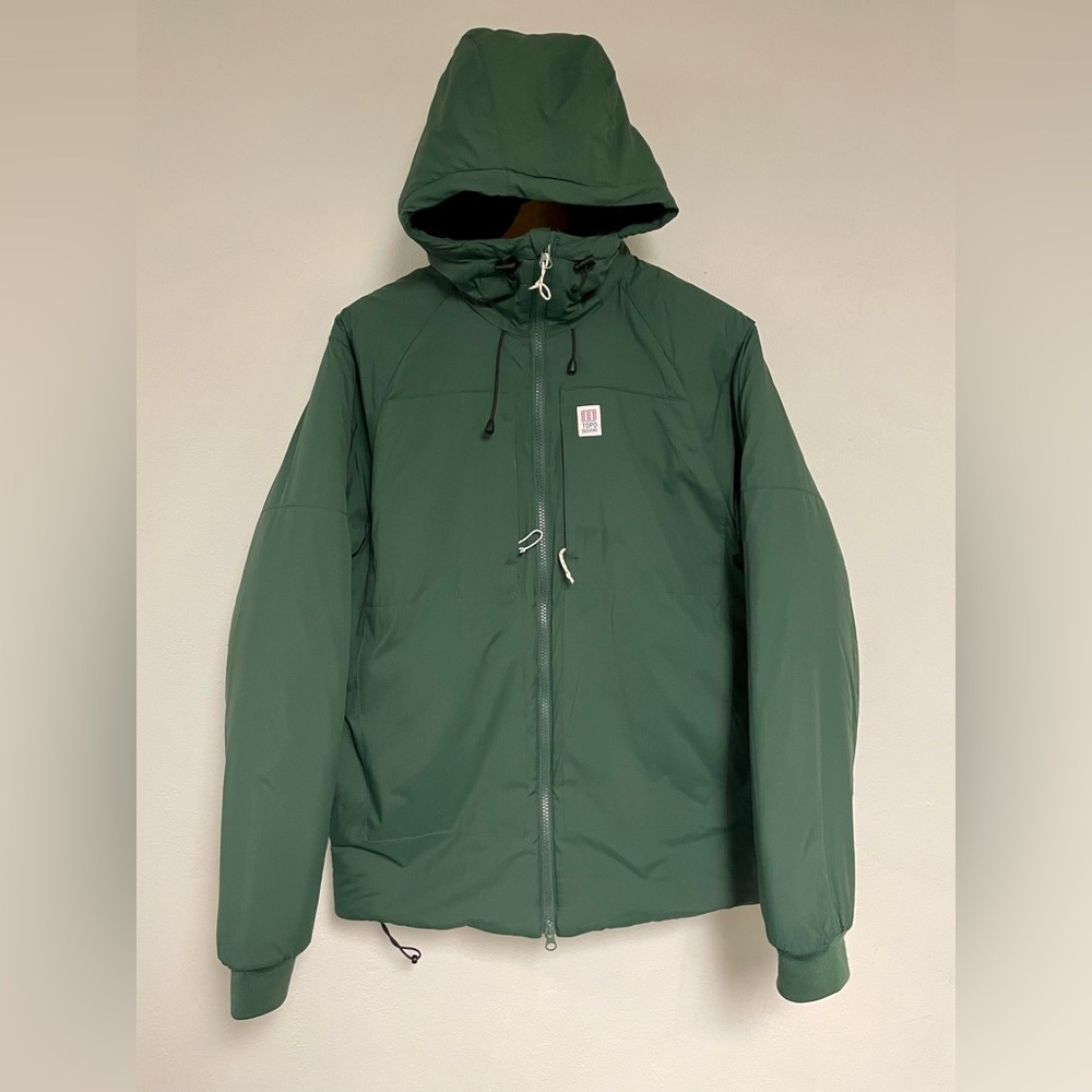 Topo Designs Men’s Mountain Puffer Hoodie Sz S